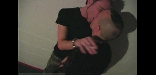  Gay video Horny buds take turns taunting each other - throating on